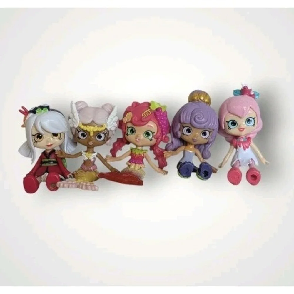 5 Shopkins Lil Shoppies Happy Places Mermaid Frusha Salad Sara Sushi Wingona Lot